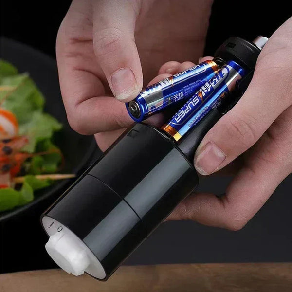 SpiceLite Gewürzmühle | Einstellbarer Mahlgrad | Mit LED-Licht | Batteriebetrieben & Tragbar