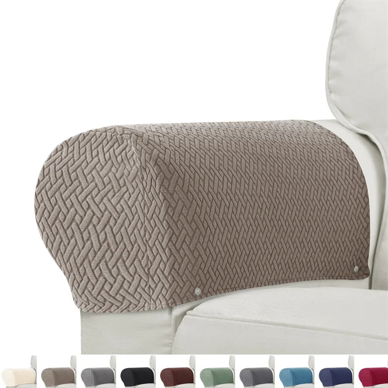 2er-Set Sessel- & Sofa-Armlehnenbezüge Armluxe | Jacquard-Stoff | Staub- & Schmutzschutz | Rutschfest & Waschbar