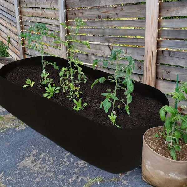 Plantura FlexiBed Hochbeet Pflanzsack aus atmungsaktivem Vliesstoff | Rechteckig & erhöht | Für Kräuter, Blumen & Gemüse | Wiederverwendbar