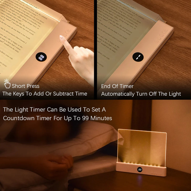 Lexora BookLight LED Leselampe Lesezeichen | Tragbar & Ultradünn | Nacht- & Reiseleuchte | USB 5V | ABS