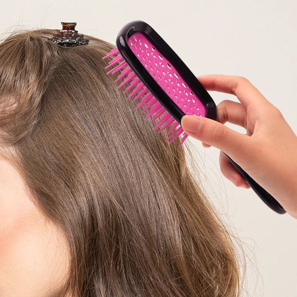 AirGloss Luftkissen-Haarbürste für nasses & trockenes Haar | Sanft entwirrend & kopfhautfreundlich | 20,5x8,5 cm | Für alle Haartypen