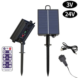 Solar Steuerbox LumiBox SolarControl | Mit Fernbedienung & 8 Leuchtmodi | Für LED-Lichterketten | Indoor & Outdoor Einsatz
