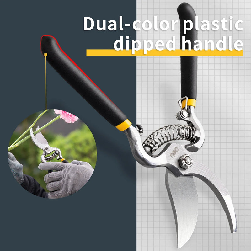 Gartenschere PRUNEXA | 21 cm | Carbonstahl #55 | Präzisionsschnitt bis Ø 1 cm