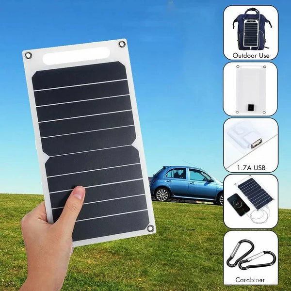 SolNova 30W Solarpanel | Ultraleicht & Wasserdicht | USB-Anschluss für Handy & Powerbank | Outdoor & Camping