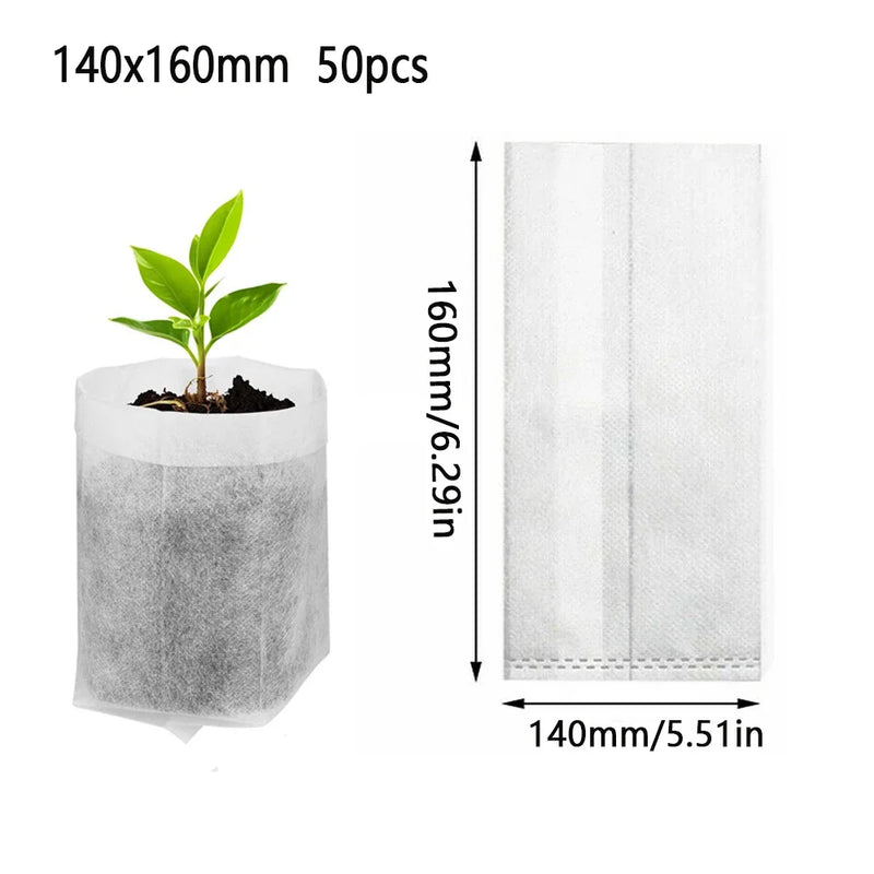 Pflanzsäcke BioGrow | Biologisch Abbaubar | Atmungsaktiv & Wurzelfreundlich | 25–100er Set