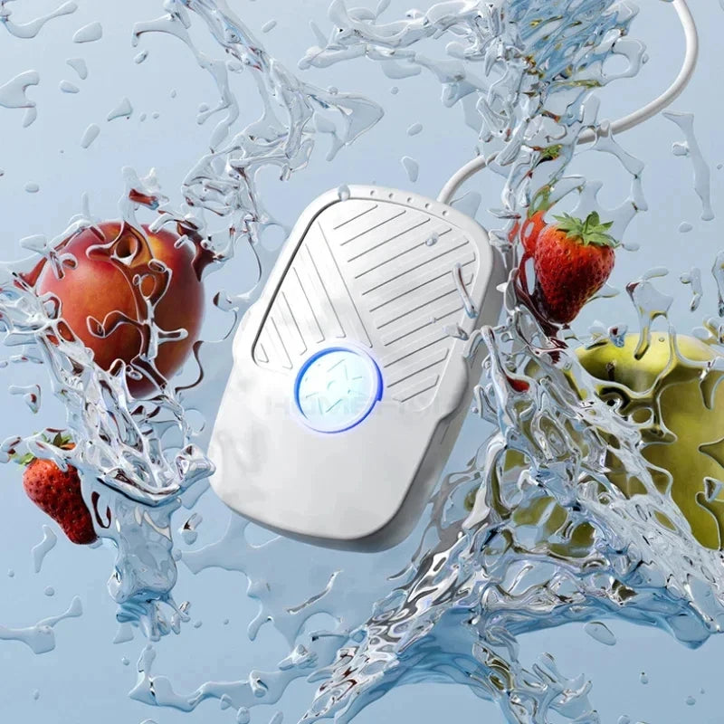 Mini-Gemüsewascher AquaPura | Hochfrequenz-Reinigung | Kabellos & IPX7 Wasserdicht | Kompakt & tragbar | < 4 L Kapazität