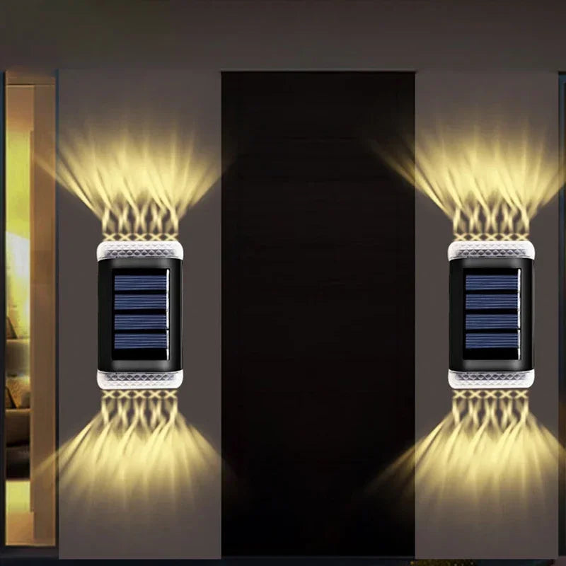 SOLARIA Wandleuchte | Solarbetrieben | Warmweißes Licht | IP65 Wasserdicht