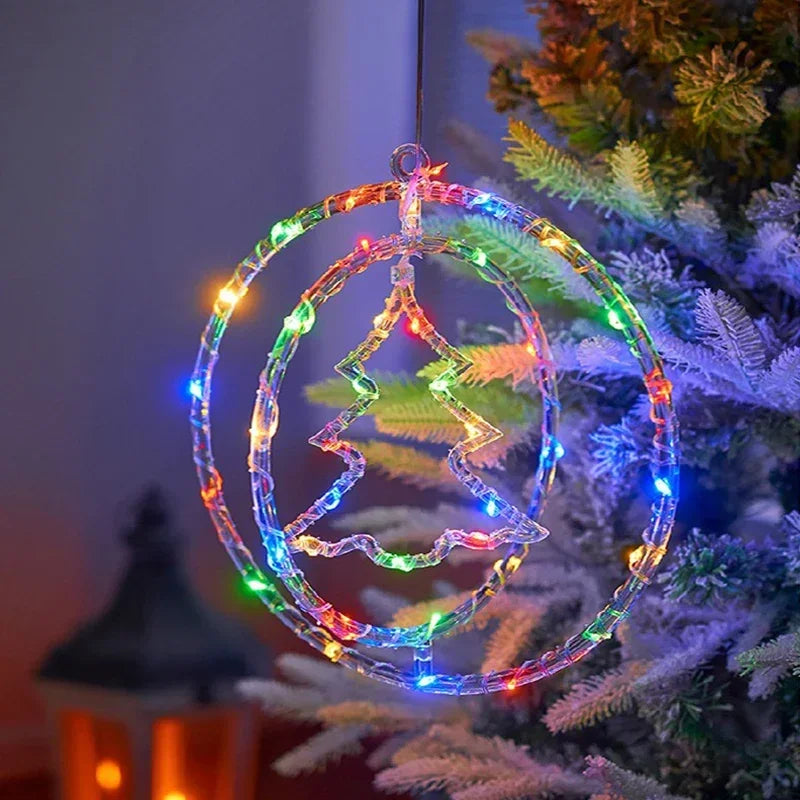 LED Weihnachtsring-Licht LumiRing | USB-betrieben | 8 Leuchtmodi | Warmweiß & Bunt | Deko für Weihnachten & Feste