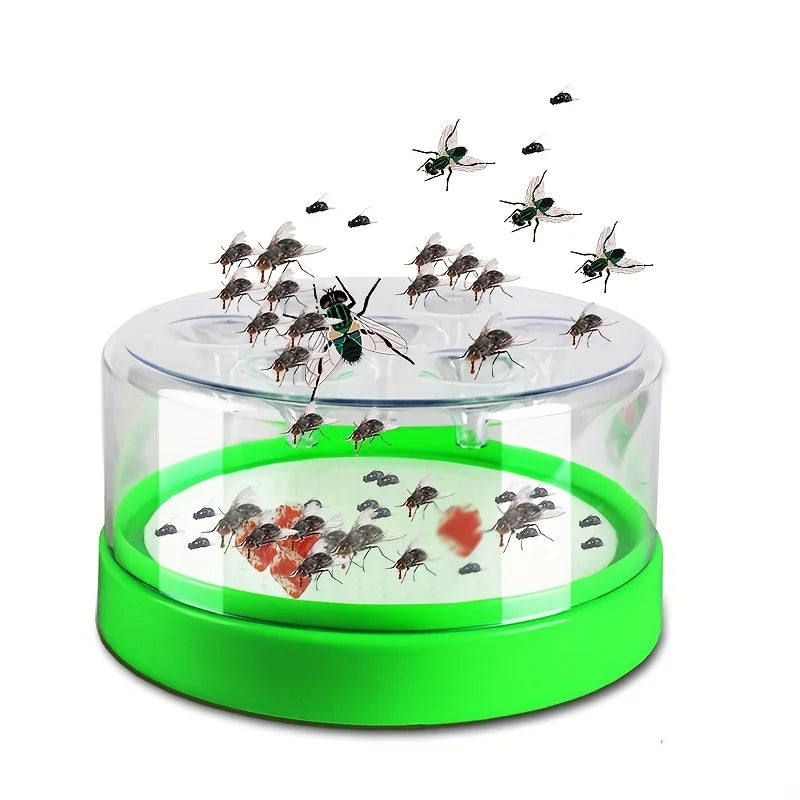 Fliegenfalle EcoFlyTrap 7 | 7 Fangöffnungen | Wiederverwendbar & Ungiftig | Ohne Strom