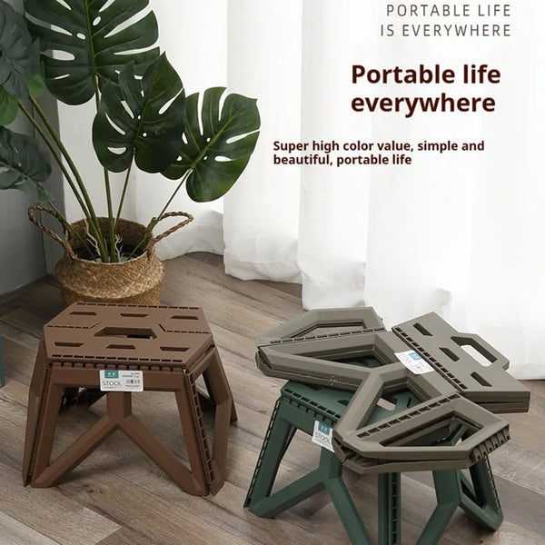 CampFold Klapphocker | Faltbarer Outdoor-Hocker | Hohe Tragkraft | Kompakt & Wetterfest