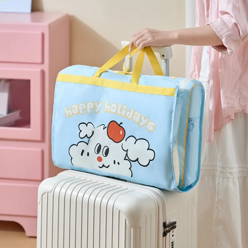 Faltbare Reisetasche Luvoya TravelFlex | Staubdichter Hänge-Organizer mit Griff | 74,5×45 cm aufgefaltet | Leicht, wasserabweisend & vielseitig