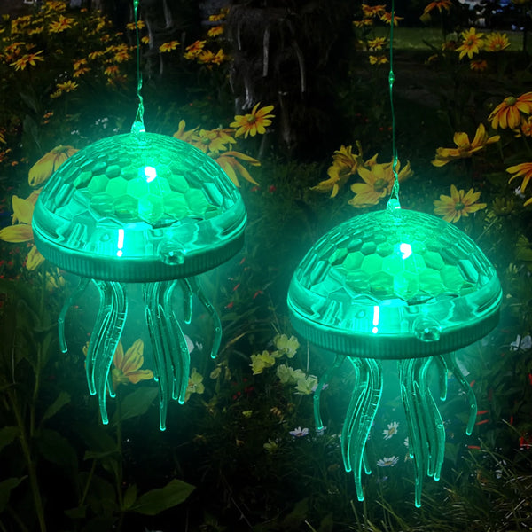 Aquanoria Solar Quallen-Lampe für Pool & Garten | RGB Farbwechsel | Aufladbar & Wasserdicht | Hängelicht für Party & Deko