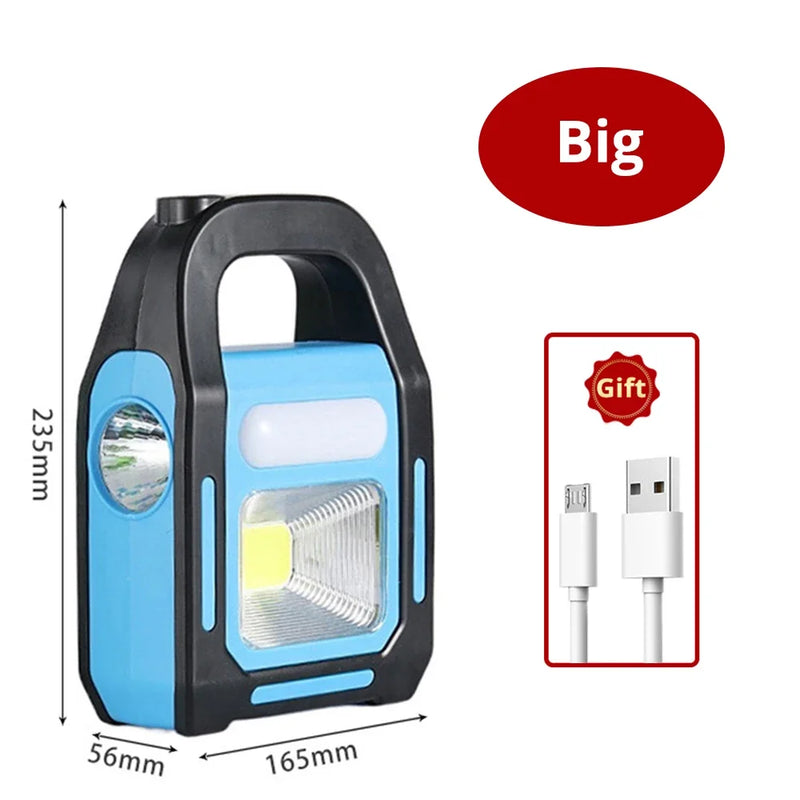 Solarlampe LumaForce 3-in-1 | LED-Laterne & Powerbank | Solar- & USB-Ladung | Wasserdicht & Stoßfest