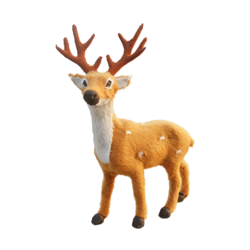 LumiDeer Weihnachts Rentier Figur | Edle Tischdekoration | Realistisches Design & Wiederverwendbar | 15–35 cm