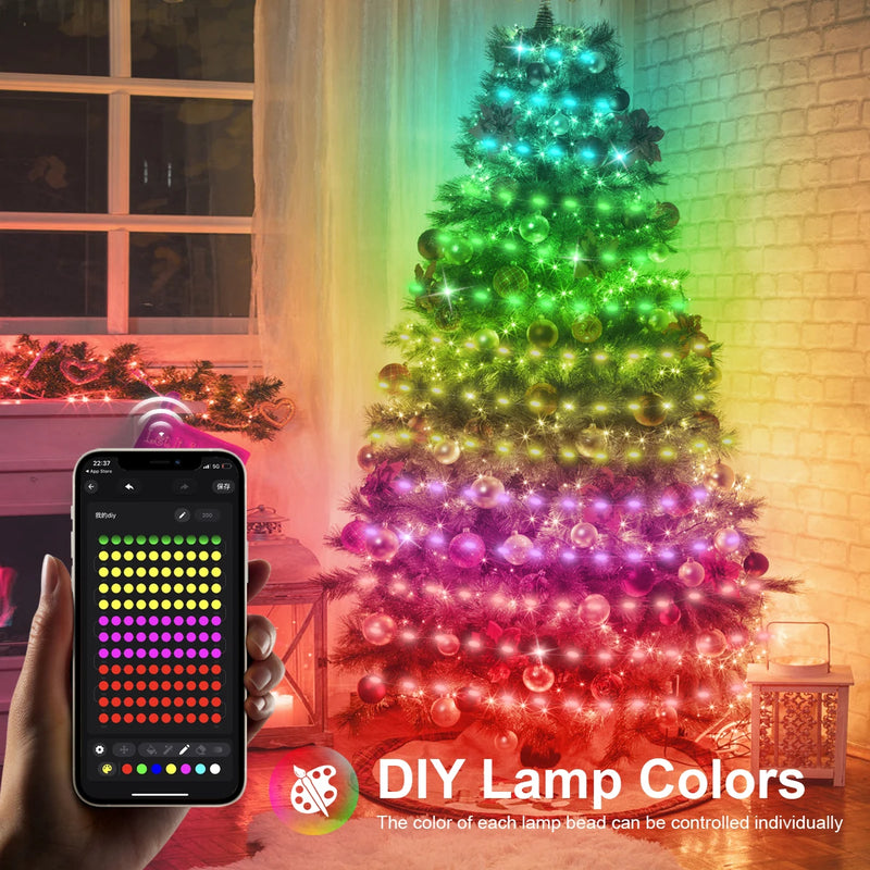 Smart LED Lichtstreifen LumiSync RGBIC | 20 m | Bluetooth & App-Steuerung | Musikmodus | Wasserdicht IP67 | USB-betrieben