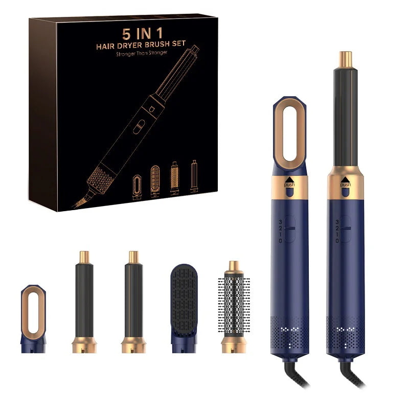 Heißluft-Stylingbürste StyleVibe 5-in-1 AirPro | Föhn & Lockenstyler in Einem | 1000 W | 360° Kabel | Für Alle Haartypen