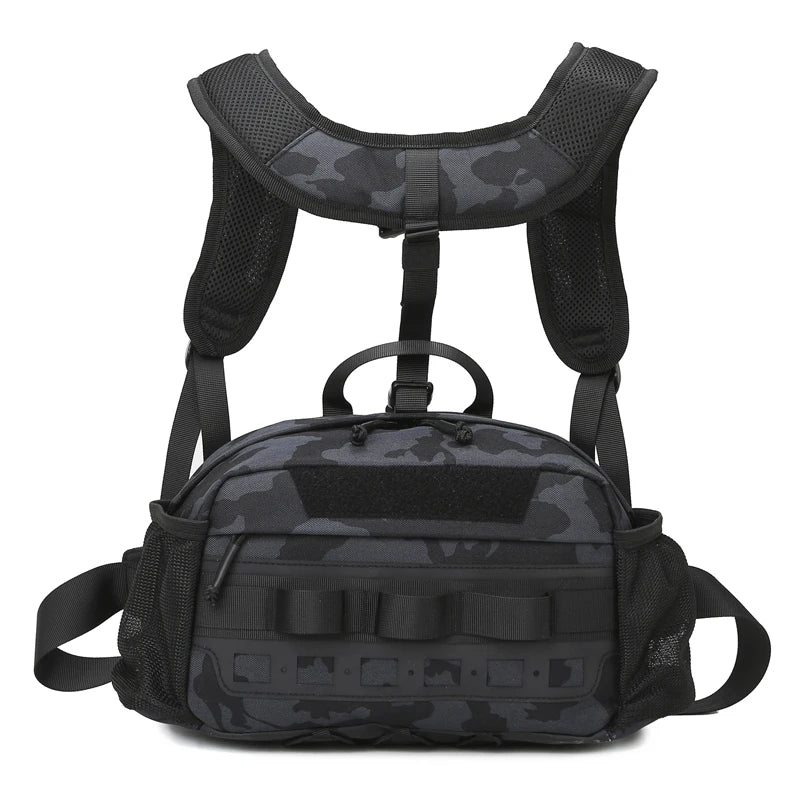aktische Outdoor-Hüfttasche GearFlex Pro | 30 × 11 × 17 cm | Molle-System, Mehrfachtaschen & Tragekomfort | Für Angeln, Wandern & Camping