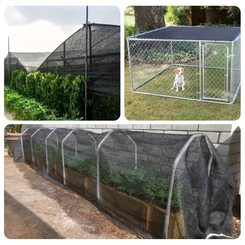 Sonnenschutznetz PlantaShade | UV-Schutz für Garten & Terrasse | Mit 20 Befestigungsbändern | Luft- & Wasserdurchlässig