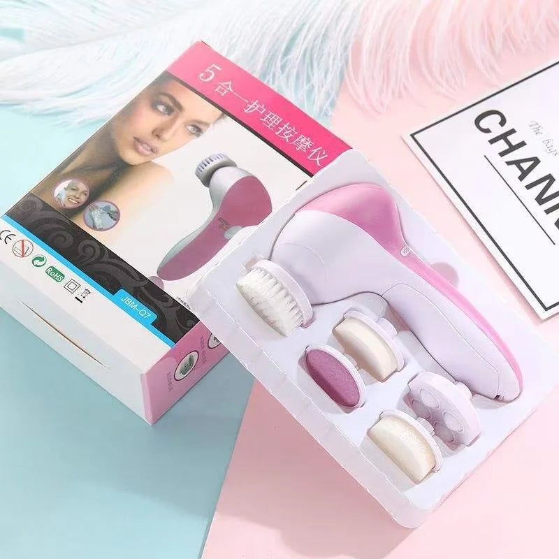 Gesichtsreinigungsgerät LUMISANA 5-in-1 | Reinigung, Massage & Peeling | Kabellos & CE-zertifiziert | Kompakt & leistungsstark