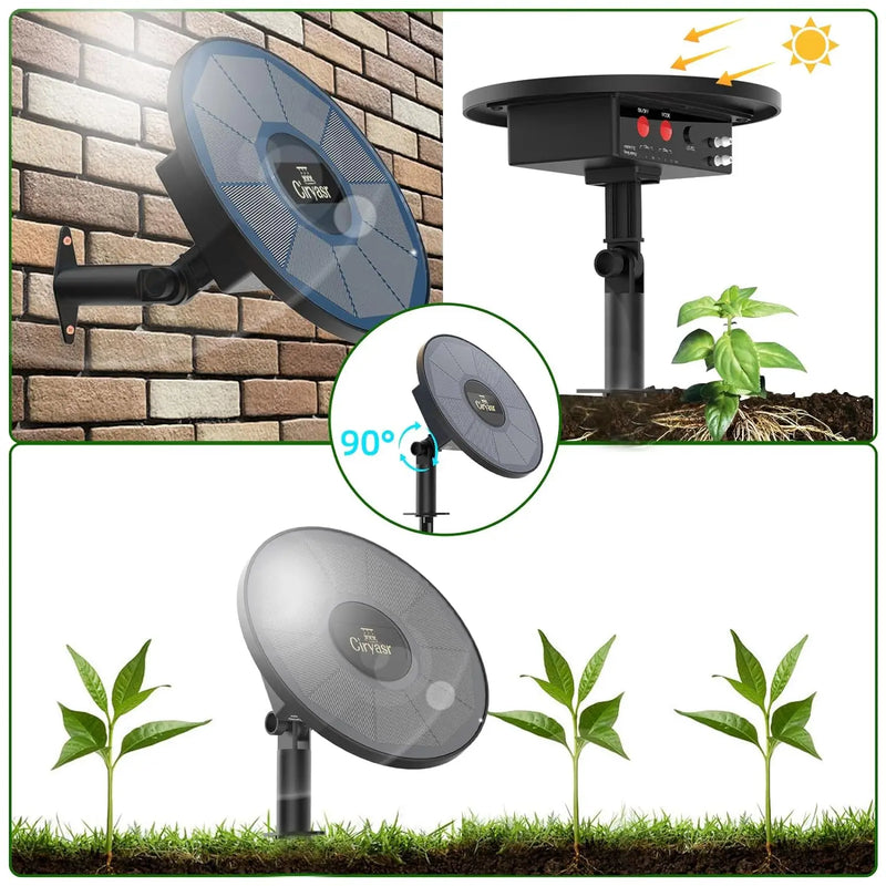 AquaSolaris Solar Bewässerungssystem Automatisch | Tropfbewässerung mit Timer & Akku | Für Balkon, Garten & Pflanzenkübel | Bis zu 15 Pflanzen