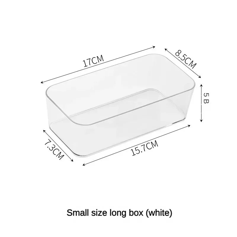 ClaryBox Transparente Aufbewahrungsbox aus Kunststoff | Stapelbar & klar | Für Schmuck, Make-up & Bürobedarf