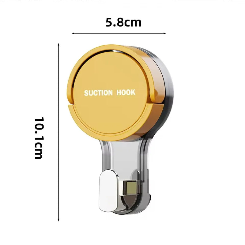 SaugFix Wandhaken | Ohne Bohren | Wiederverwendbar & Rückstandsfrei | 10,1 × 5,8 × 3,4 cm | Ideal für Bad & Küche