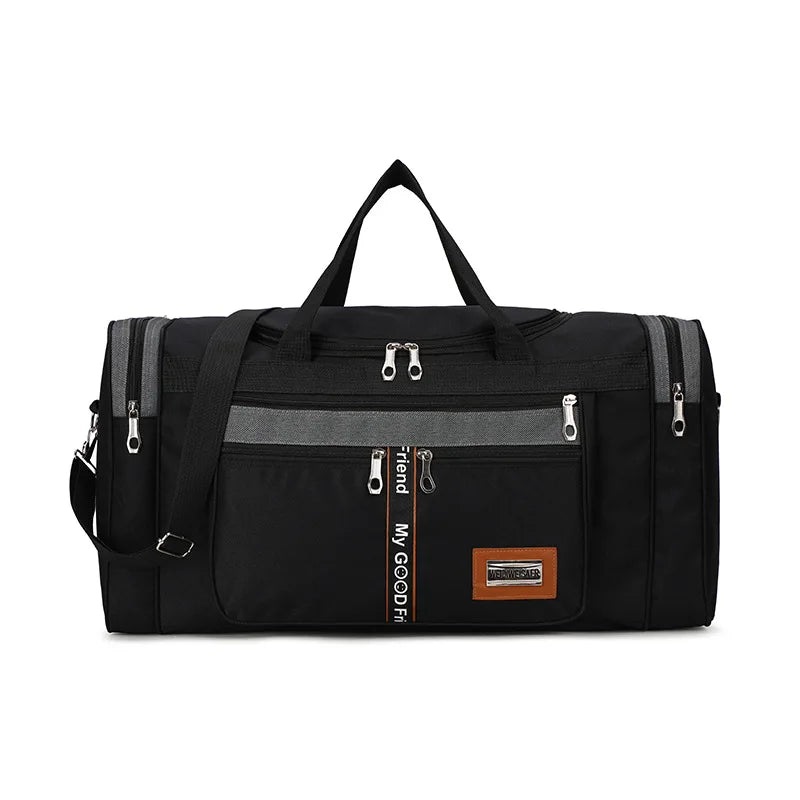 Travinero Faltbare Reisetasche Herren | Große Kapazität | Wasserdichte Schultertasche für Geschäftsreisen & Kurztrips | Sport- & Freizeittasche