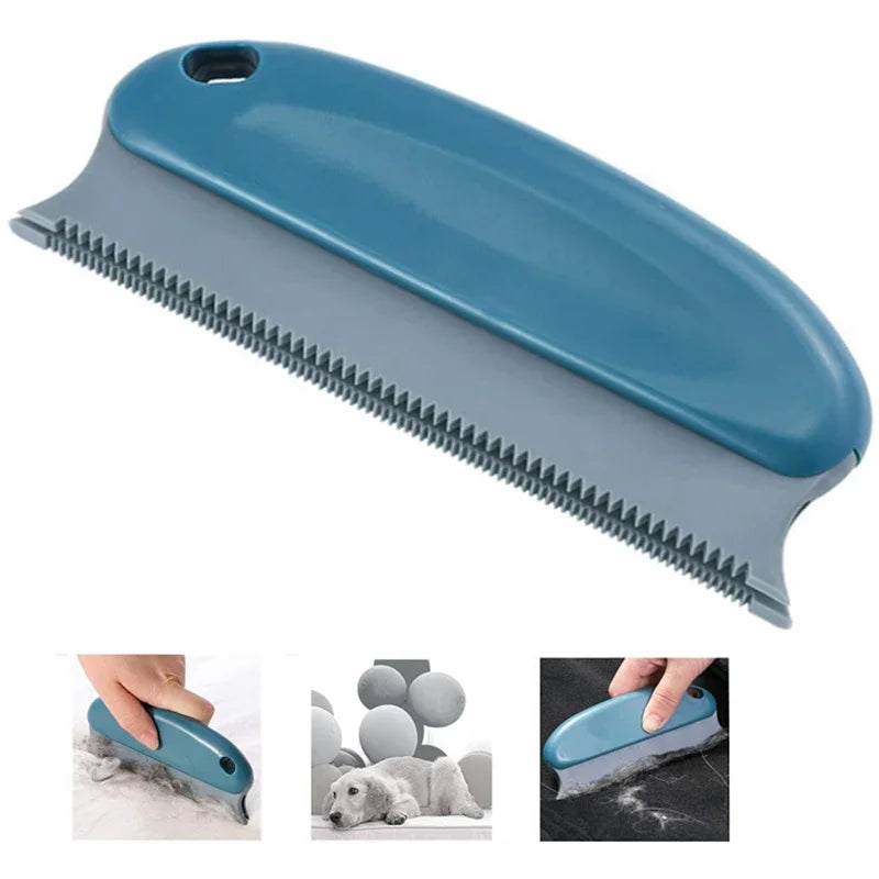 Fluffigob Fussel- & Tierhaarentferner Bürste | 2-in-1 Reinigung mit Doppel-Kammstruktur | Für Sofa, Kleidung, Teppich | 15 × 6 × 2 cm