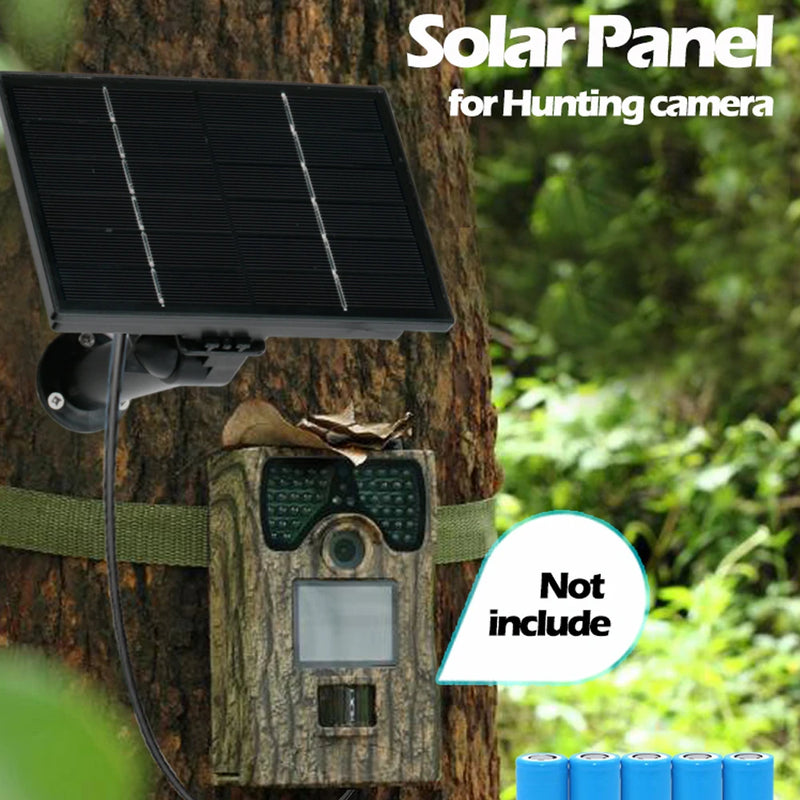 Solatrix 4W Solarpanel Ladegerät für Außenbereich | IP66 Wasserdicht | Mit USB/Type-C/DC Anschlüssen & Timer-Funktion | Für 6×18650 Batterien (nicht enthalten)