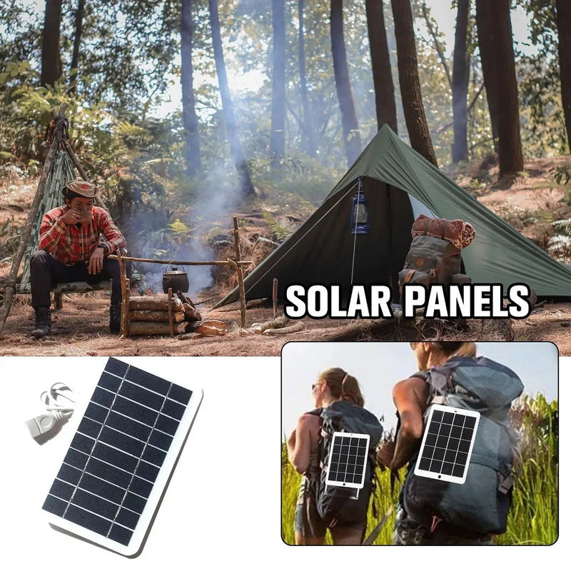 SunChargea Mobiles Solarpanel 5V 2W | USB Ladegerät | Für Powerbank, Smartphone & Outdoor Camping