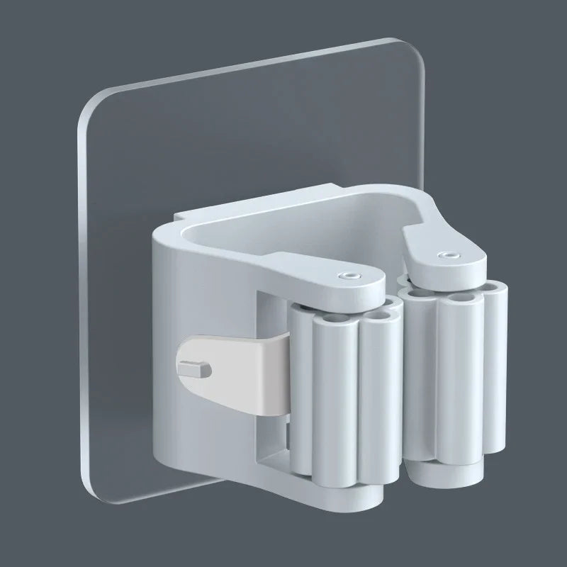 Mopphalter FixoGrip | Selbstklebend & Wasserdicht | Wandmontage ohne Bohren | 4er-Set