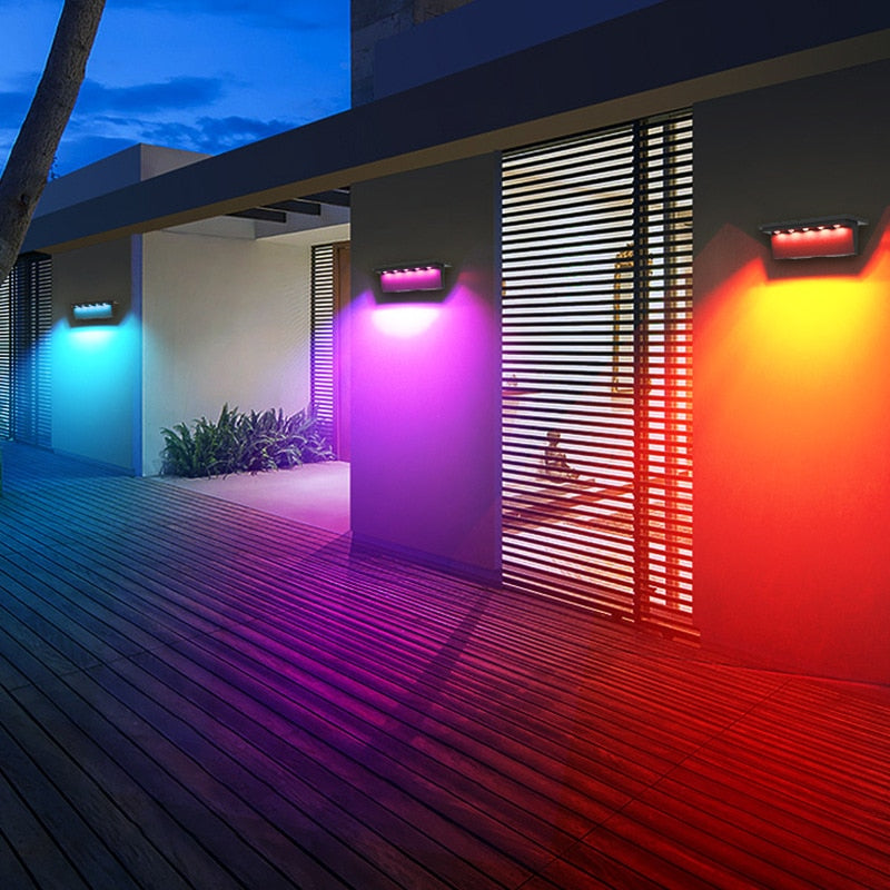 Lumivis Guard Solarleuchte Solar Wandleuchte mit Bewegungsmelder | Intelligente LED-Beleuchtung | IP65 Wetterfest | 6x11,9 cm