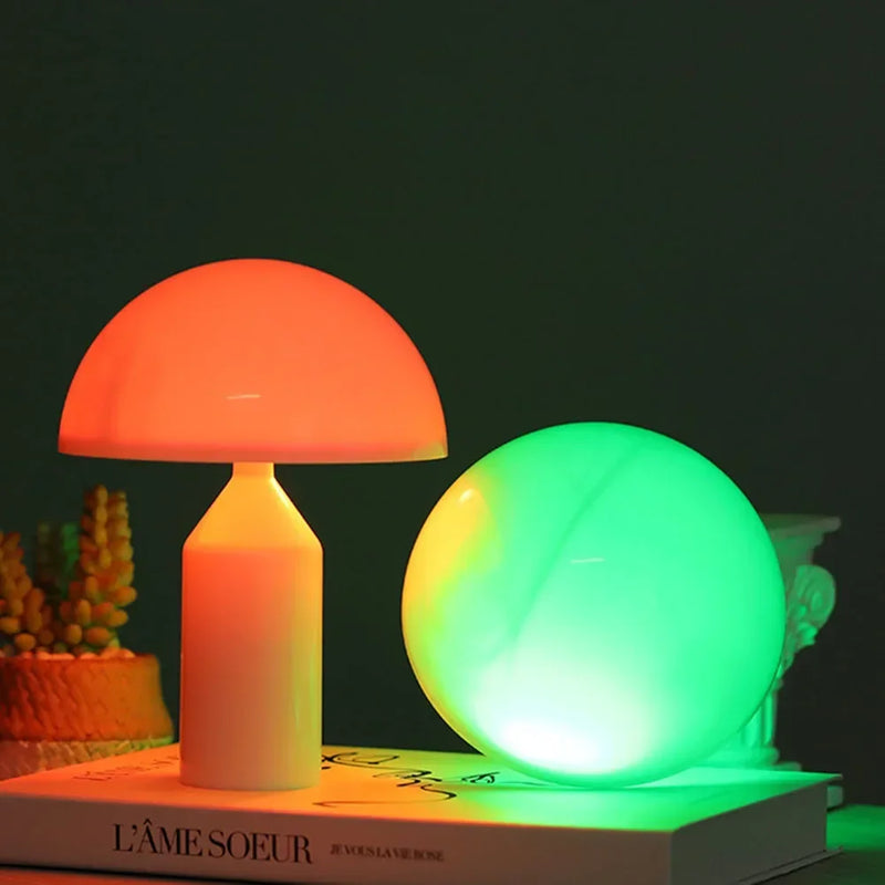 GlowShroom | LED Pilz Touch Tischlampe | Farbwechsel & Dimmbar | Nachtlicht für Schlafzimmer, Wohnzimmer & Bar
