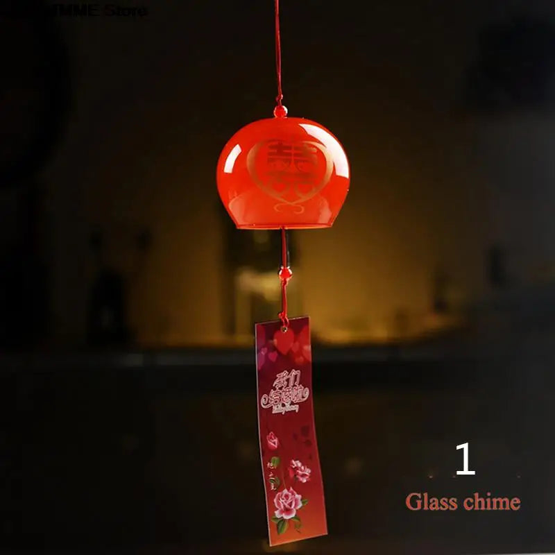 Glas-Windglocke Hanabira | Japanischer Stil | Klarer Klang & Zieranhänger | Handgefertigt