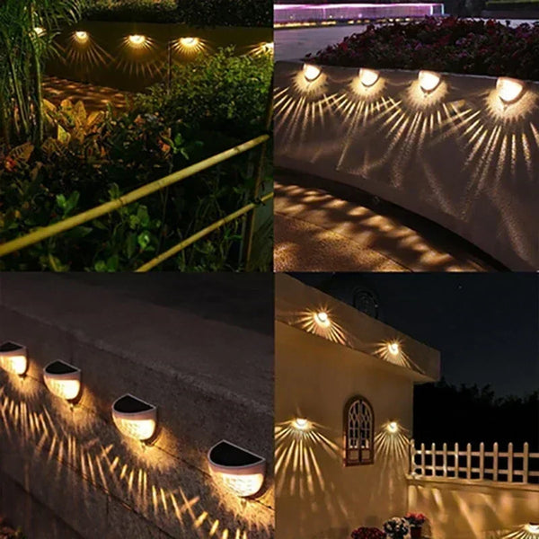 Solar Zaunleuchte LumiPath FencePro | Wasserdicht & Solarbetrieben | Warmweiß & Mehrfarbig | Für Garten, Terrasse & Treppe