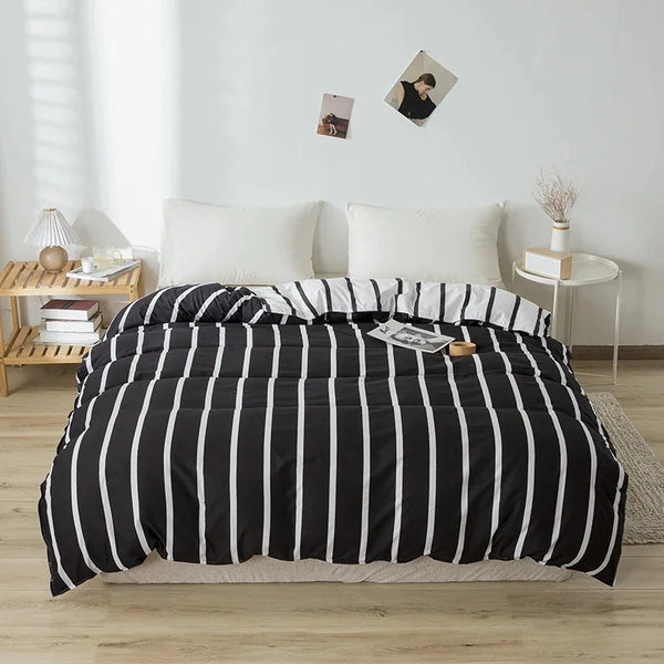 Skandora Bettwäsche-Set | Minimalistisches Design | Atmungsaktiv & Pflegeleicht | 150 × 200 cm
