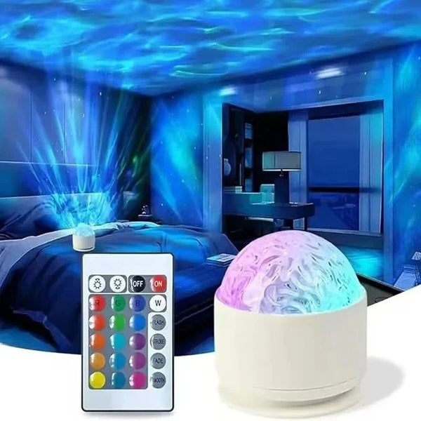 Aurora Projektor LumoSky | 16 Farben Polarlicht | USB & Fernbedienung | Entspannende Nachtlampe