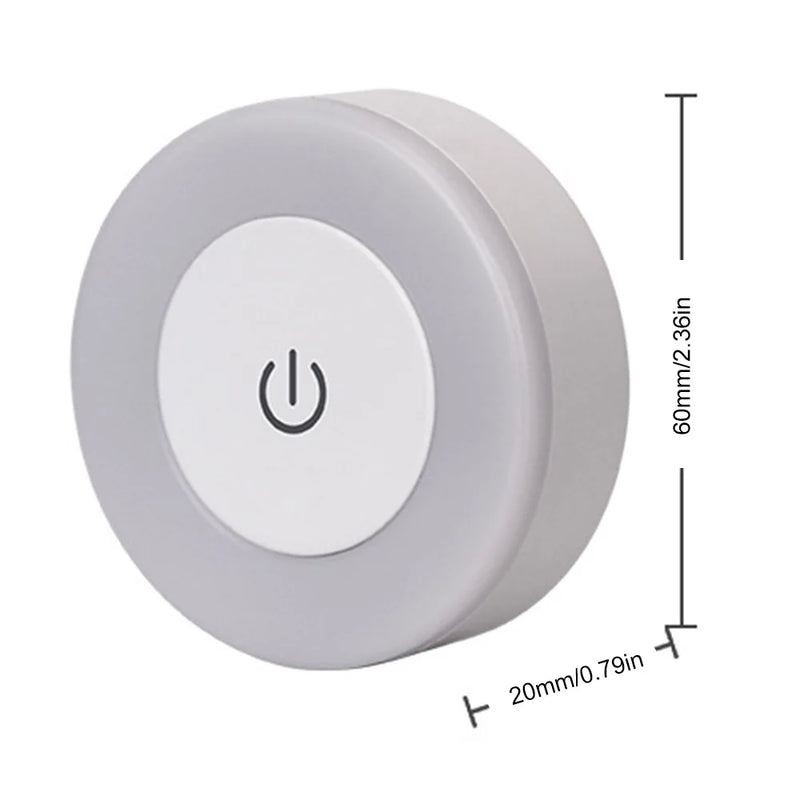 LUMORA Touch LED-Nachtlicht | USB-Wiederaufladbar | Magnetisch & Stufenlos Dimmbar | Warm- & Kaltlicht