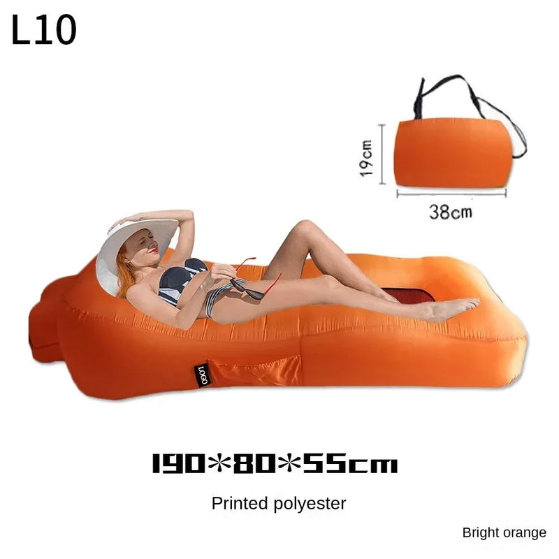 GloboLite AirLounge Aufblasbares Outdoor-Sofa & Luft-Bett 190 × 90 × 40 cm – tragbar & wasserdicht