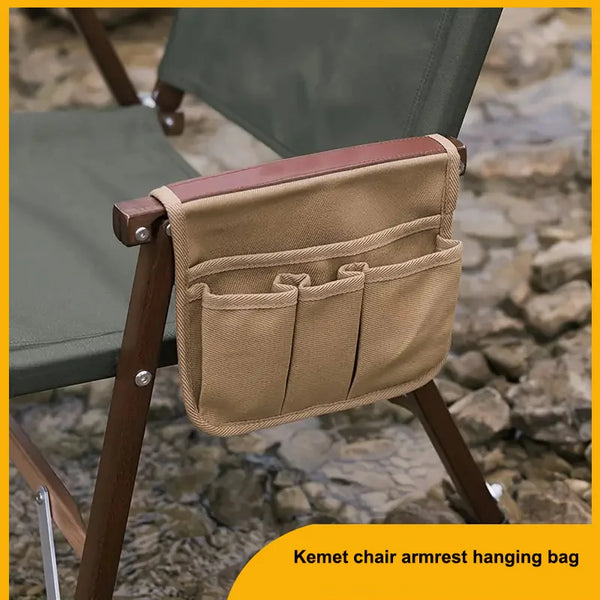 Trekvalo SideStow Seitentasche für Campingstuhl | Robuste Aufbewahrung für Outdoor & Angeln | Canvas