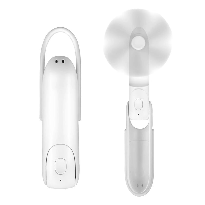 AIRFLUX 3in1 Mini Ventilator | Handventilator mit Powerbank & Taschenlampe | Faltbar, Leise & Kindersicher – USB aufladbar