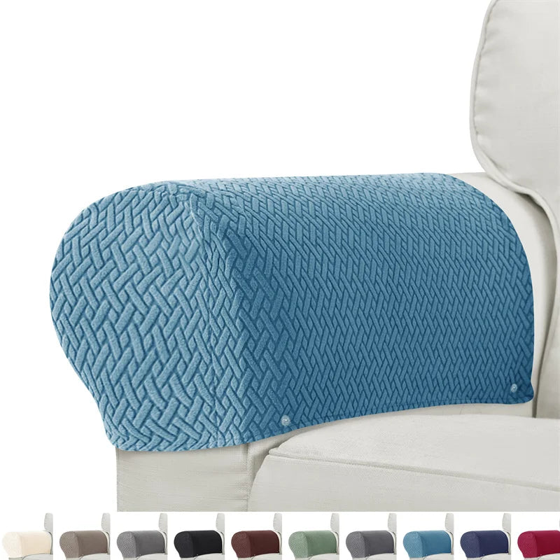 2er-Set Sessel- & Sofa-Armlehnenbezüge Armluxe | Jacquard-Stoff | Staub- & Schmutzschutz | Rutschfest & Waschbar