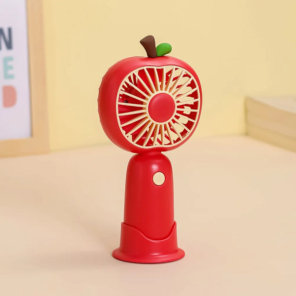 Mini-Handventilator FruBreeze | USB-Ladung | Tragbar & Leise | Sommer-Gadget im Frucht-Design
