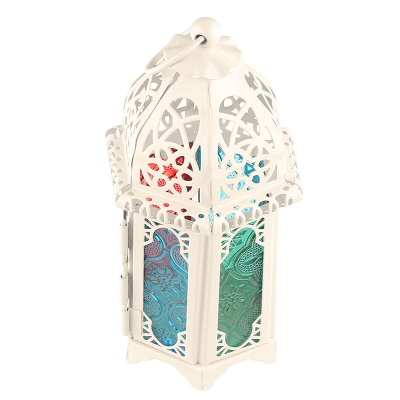 Windlicht Laterne | Orientalisches Design | Eisen & Glas | 17 cm