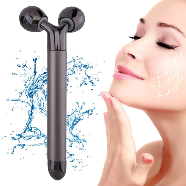 SkinVella 3D Massage-Roller für Gesicht & Körper | Hautstraffung & Anti-Aging | 360° Rotation | 15,5 cm