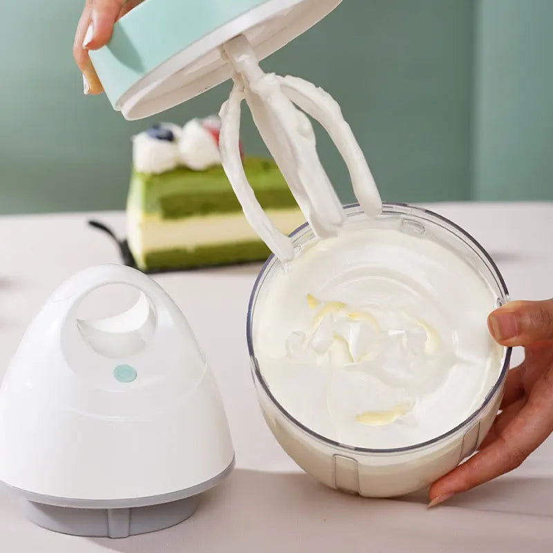 WhipPro OneTouch | Automatischer Schneebesen & Milchaufschäumer | USB-Aufladbar | 3-in-1 Küchenhelfer für Sahne, Ei & Teig | Geräuscharm