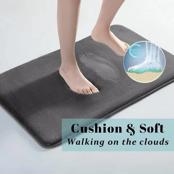 Velvoria SoftGrip Mat Rutschfeste Badematte aus Coral Fleece | Hochsaugfähig & weich | Für Bad & Eingang