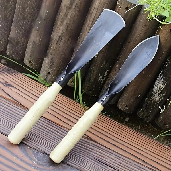 Florabrix 2er Set Garten-Kellen aus Metall | Robuste Handschaufeln zum Graben, Pflanzen & Jäten