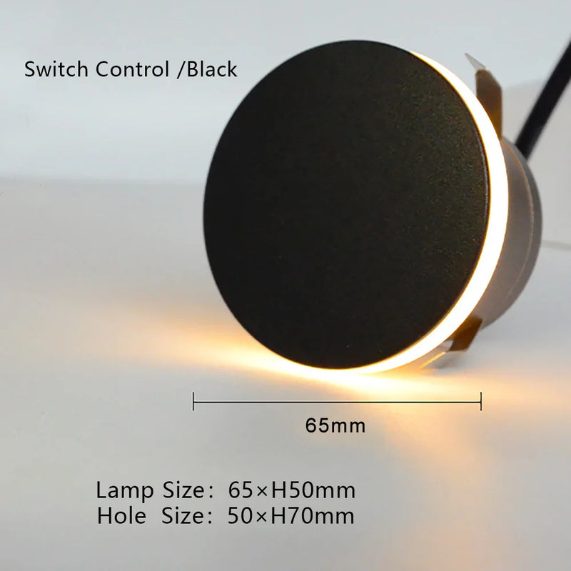 LED Stufenlicht LumoStep | Rund & Einbau | IP65 Wasserdicht | Innen & Außen