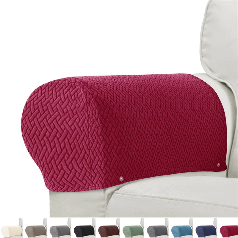 2er-Set Sessel- & Sofa-Armlehnenbezüge Armluxe | Jacquard-Stoff | Staub- & Schmutzschutz | Rutschfest & Waschbar